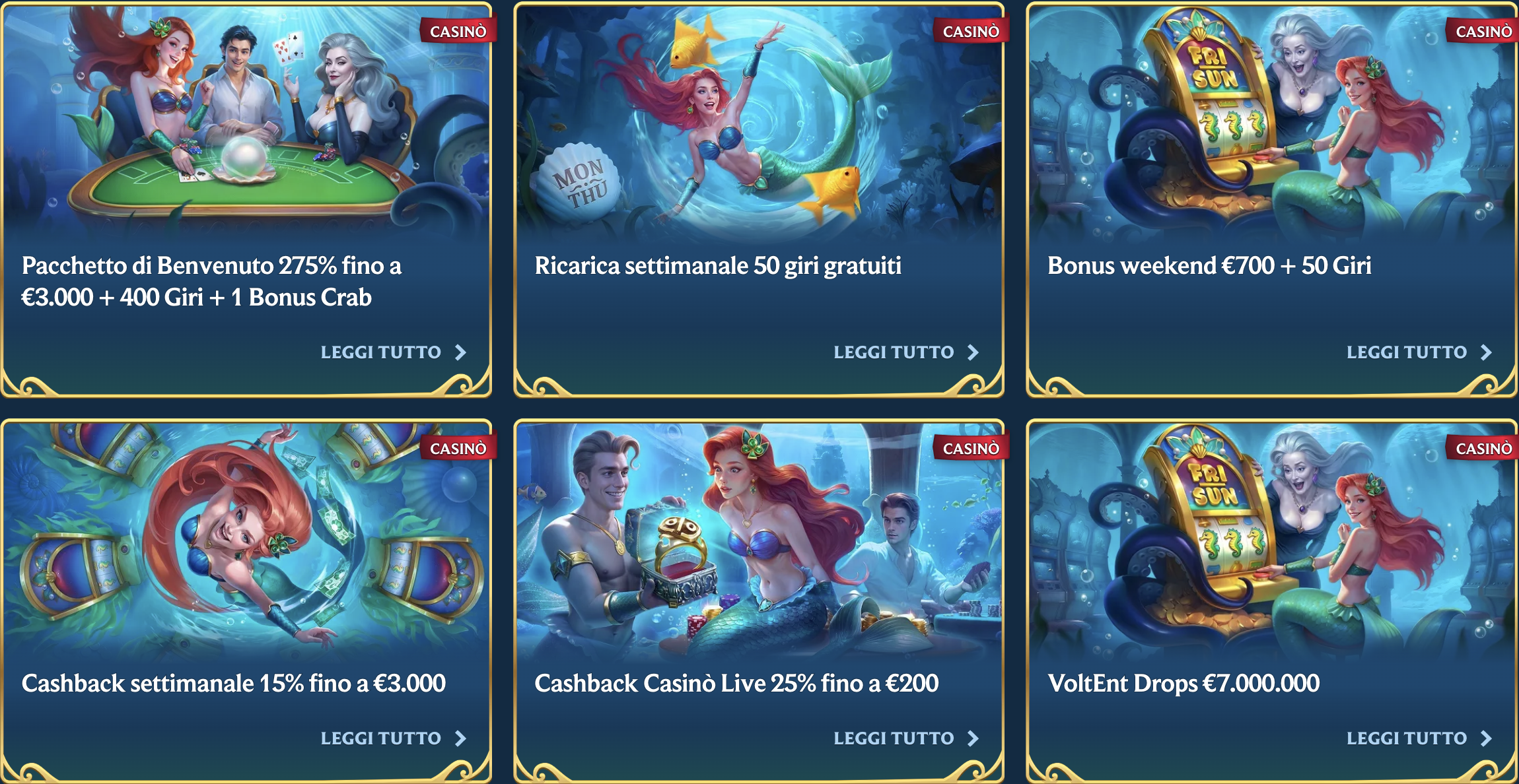 Aquawin Casino Italia Bonus